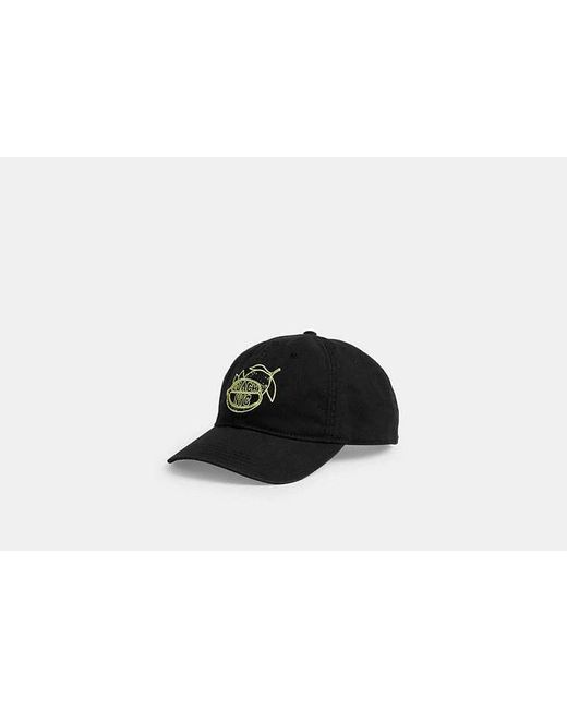 Cappello Da Baseball Rétro di COACH in Black da Uomo