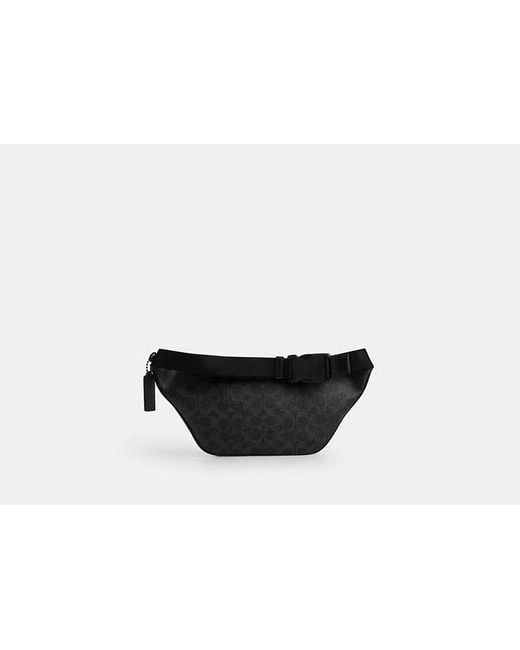 COACH Black Travis Belt Bag 35 for men