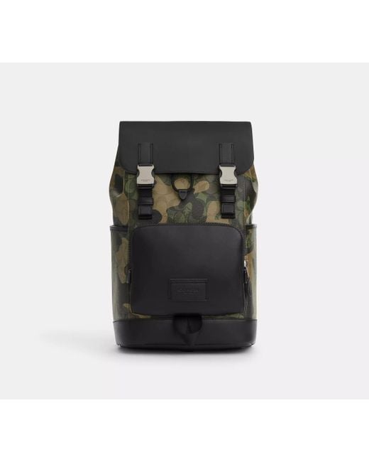Coach camouflage backpack hotsell
