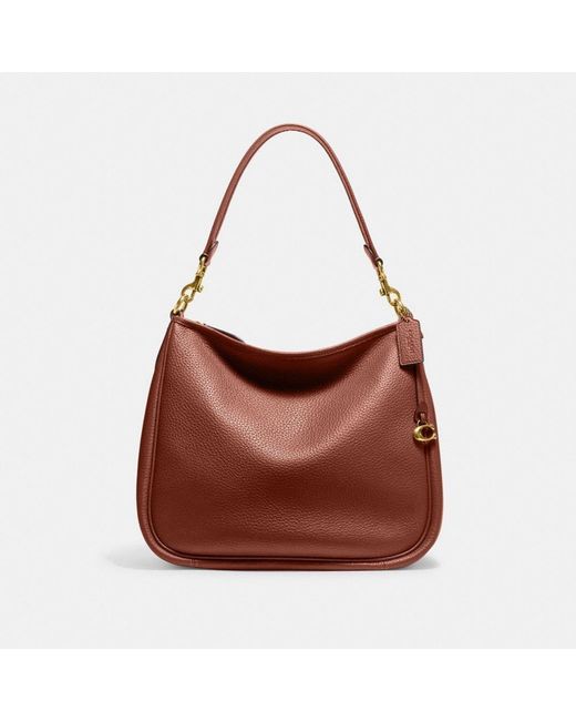 COACH Leather Cary Shoulder Bag in Brown | Lyst