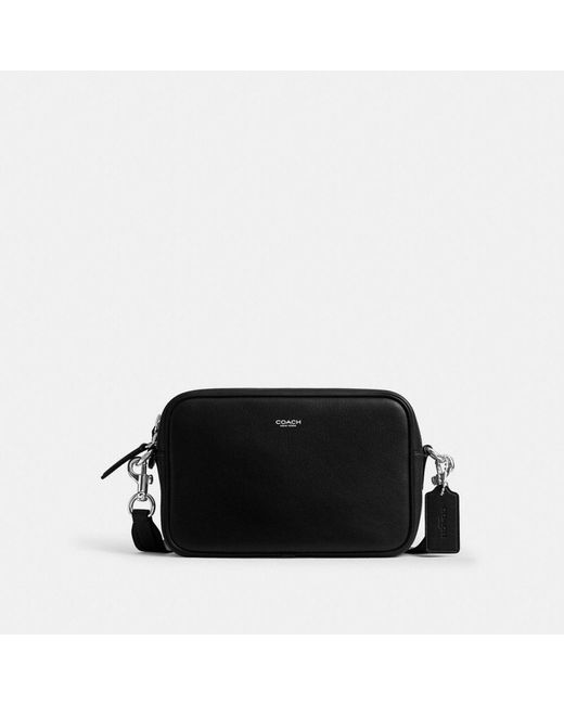 COACH Black Radio Camera Bag for men