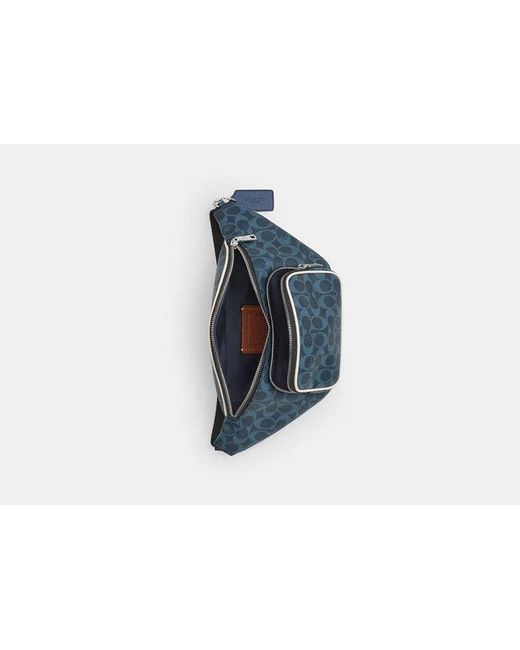 COACH Black Travis Belt Bag 35 for men