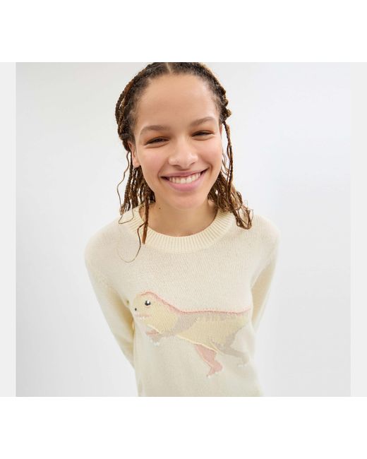 COACH Black Rexy Crewneck Sweater