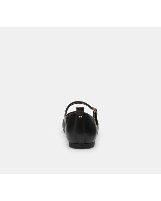 COACH Black C Rivet Mary Jane