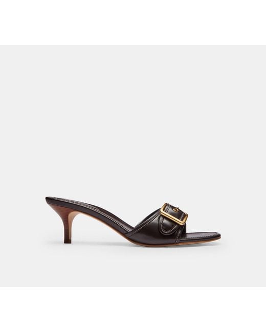 COACH Black Margot Sandal