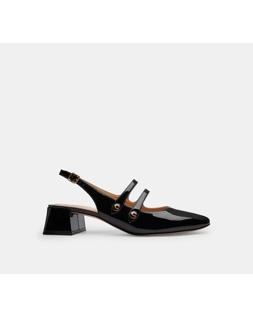 COACH Black Winley Slingback Mary Jane