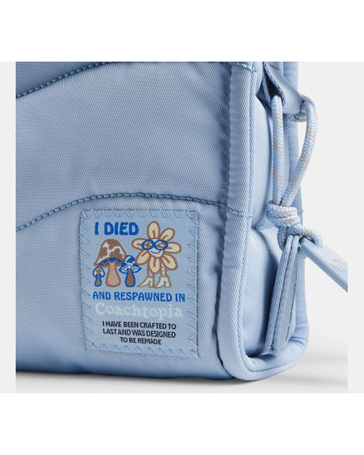 COACH Blue Topia Loop Mini-Tote Aus Recyceltem Polyester
