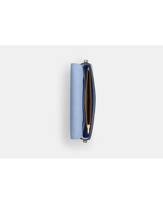COACH Blue Mila Crossbody Bag With Signature Canvas