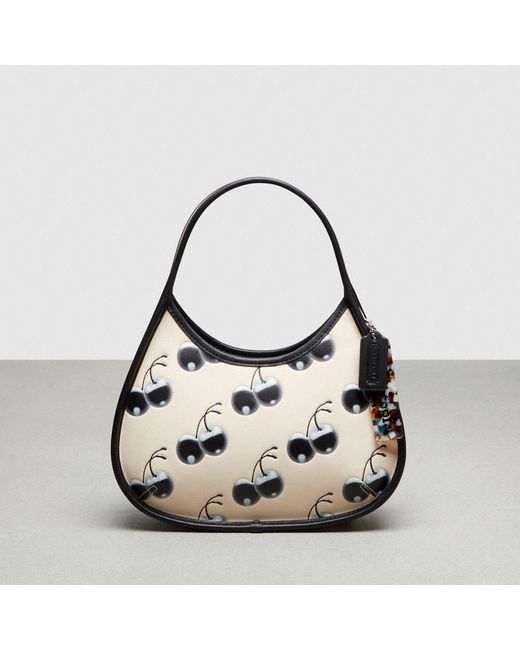 COACH Multicolor Ergo Bag In Topia Leather With Cherry Print