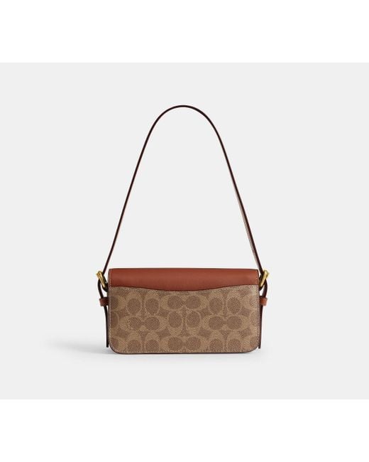 COACH Black Zoe Schultertasche Aus Signature Canvas