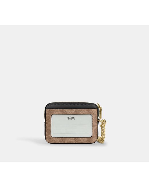 Portatessere Con Cerniera di COACH in Black