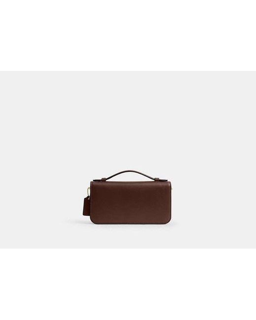 COACH Black New York Elora Top Handle Crossbody Bag