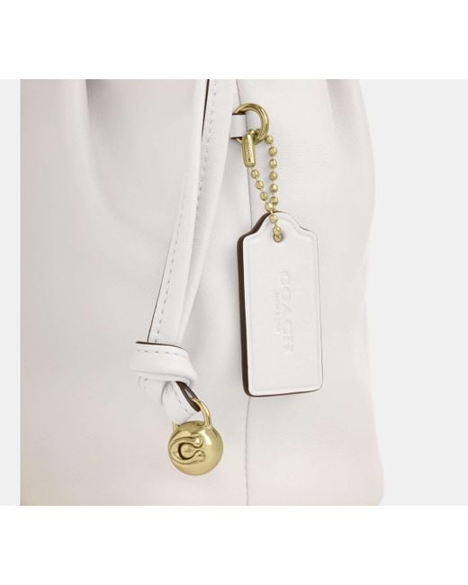 COACH Black Faye Mini Drawstring Bag