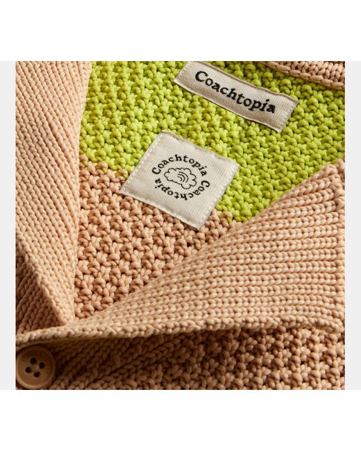 COACH Black Coachtopia Loop Crochet Button Up Shirt