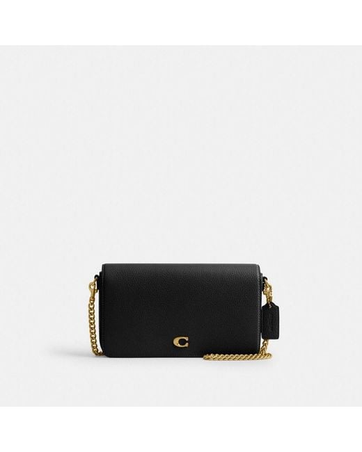 COACH Black Mila Crossbody Bag With Signature Canvas
