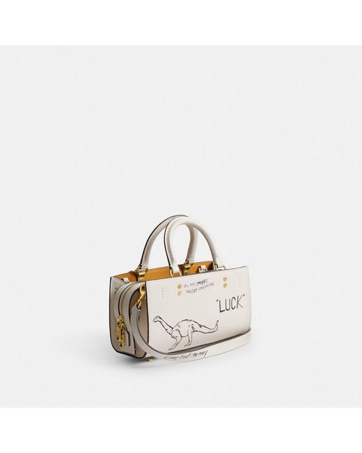 【COACH】ローグ バッグ 26 スケッチ プリント クロスボディ Coach Rogue Bag 26 with Sketch Print, B4/Chalk Multi