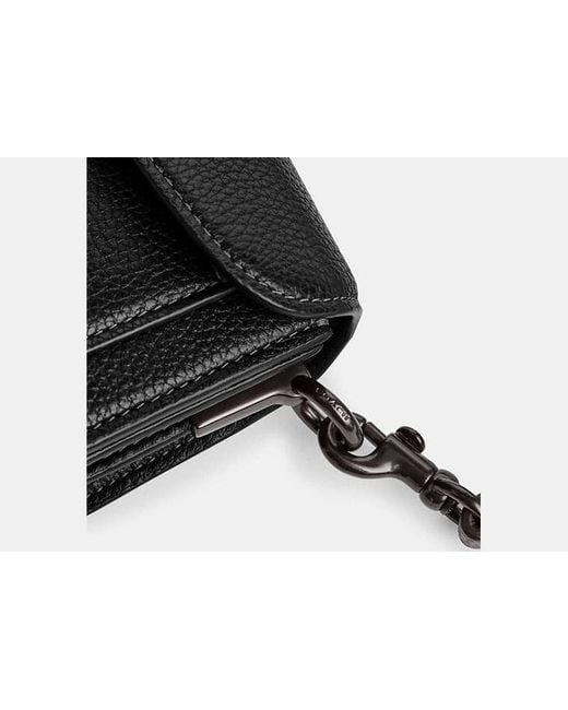 COACH Black Tabby 20 Leather Shoulder Bag