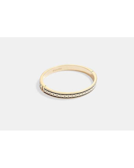 COACH Black 6Mm Signature Enamel Bangle