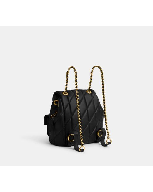 Zaino Tabby Trapuntato di COACH in Black