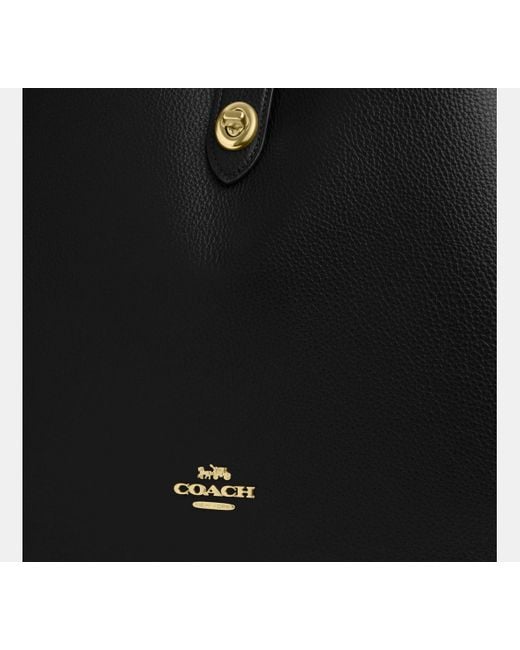 Borsa A Tracolla Grande Hadley di COACH in Black