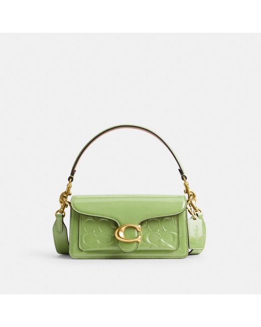 COACH Tabby Shoulder Bag 20 In Signature Leather in Green | Lyst Canada