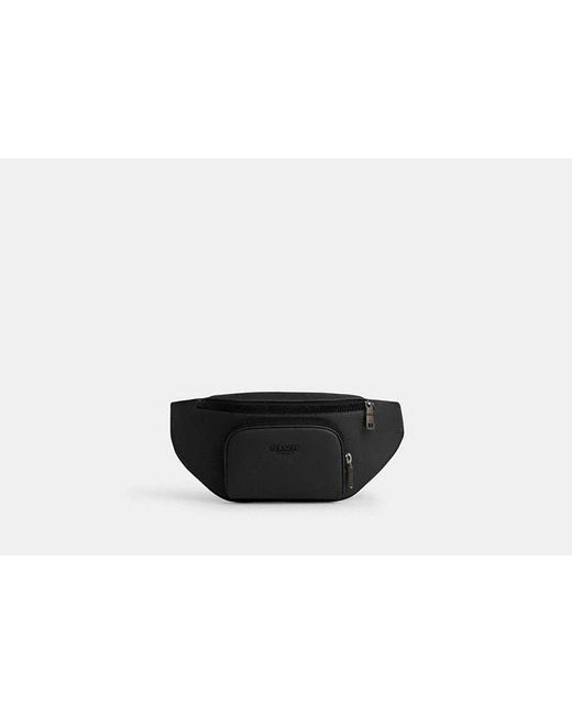 COACH Black Racer Belt Bag for men