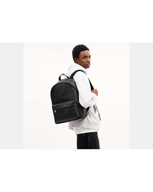 COACH Black Taylor Backpack for men