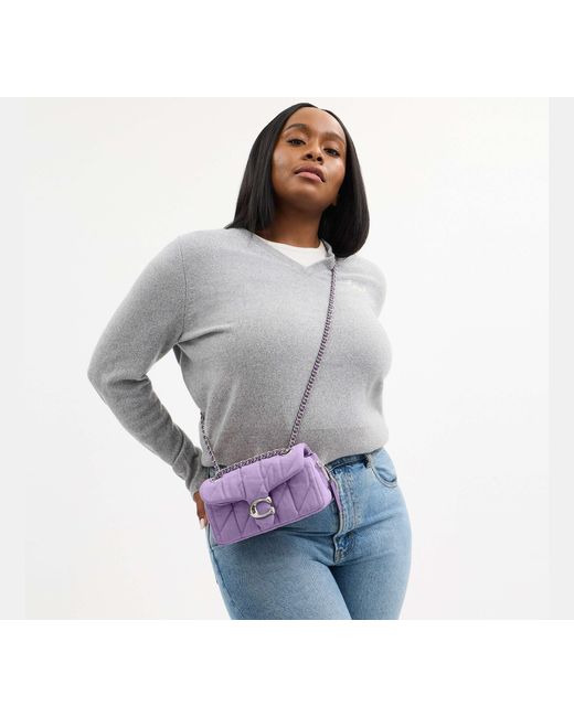 COACH Purple Tabby Shoulder Bag 20
