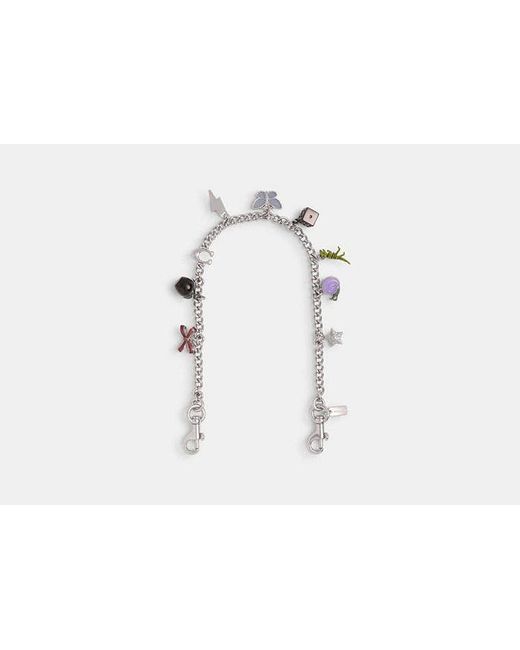 COACH Black Charm Chain Strap