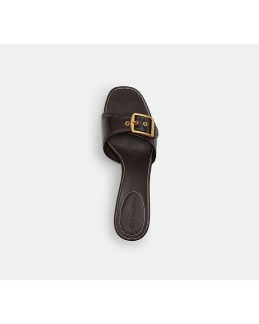 COACH Black Margot Sandal
