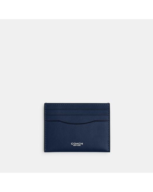 COACH Blue Card Case for men
