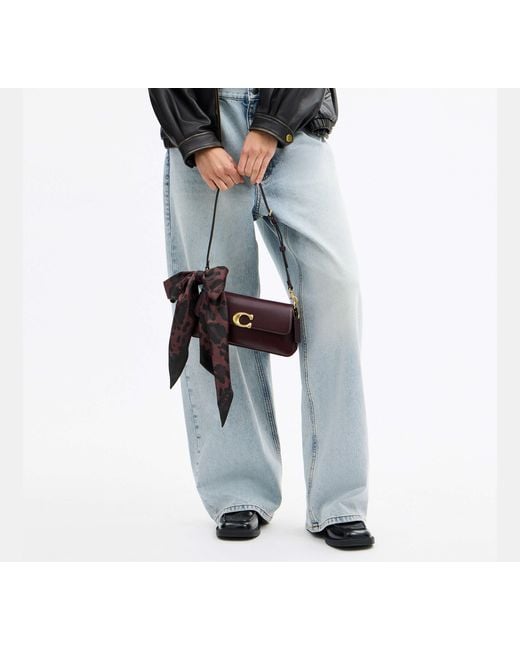 Sciarpa Sottile Ampia di COACH in Black