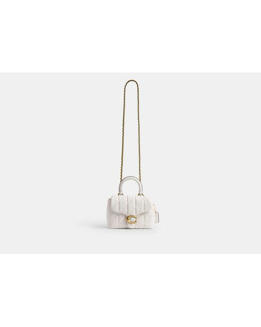 COACH Black Tabby Top Handle Bag With Quilting
