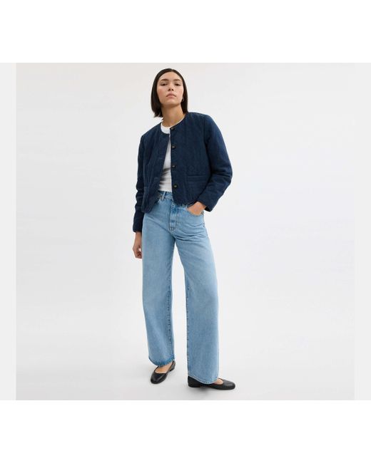 COACH Blue Quilted Canvas Jacket