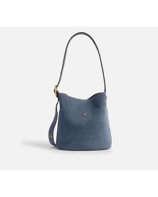 Borsa A Secchiello Bleecker di COACH in Blue