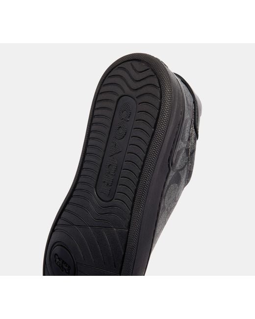 COACH Black Clip Low Top Sneaker for men