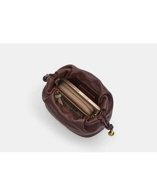 COACH Black Faye Mini Drawstring Bag