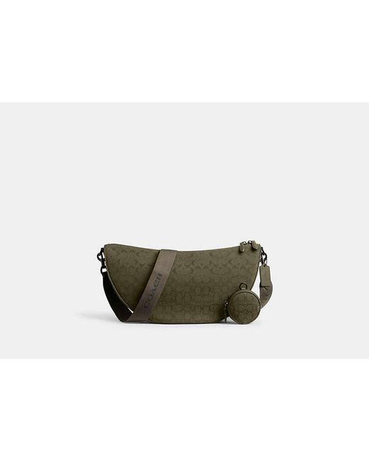 COACH Green Hall Soft Sling Bag 45 for men