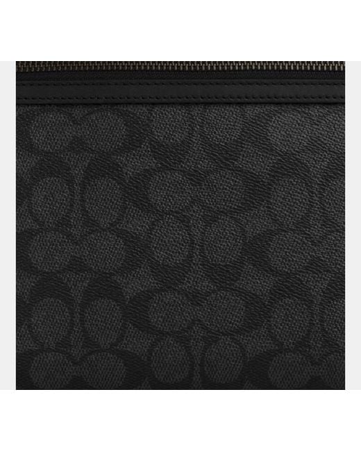 COACH Black Carry All Pouch for men