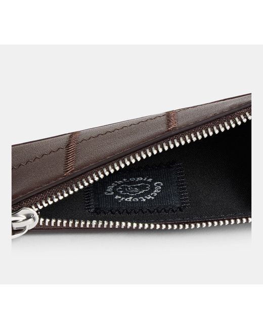 COACH White Alter/Ego Zip Card Case With Key Ring