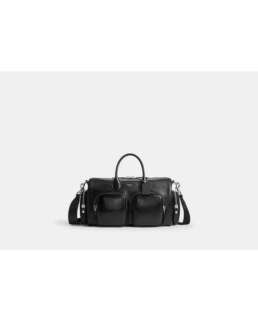 COACH Black Compass Bag 35 With Pockets for men