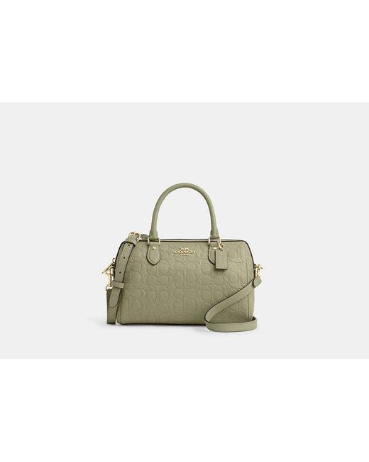 COACH Black Rowan Satchel Bag