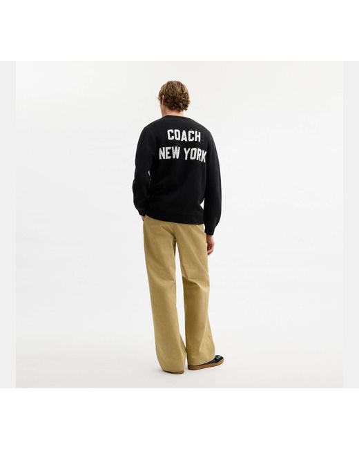 COACH Black Coach Cardigan for men