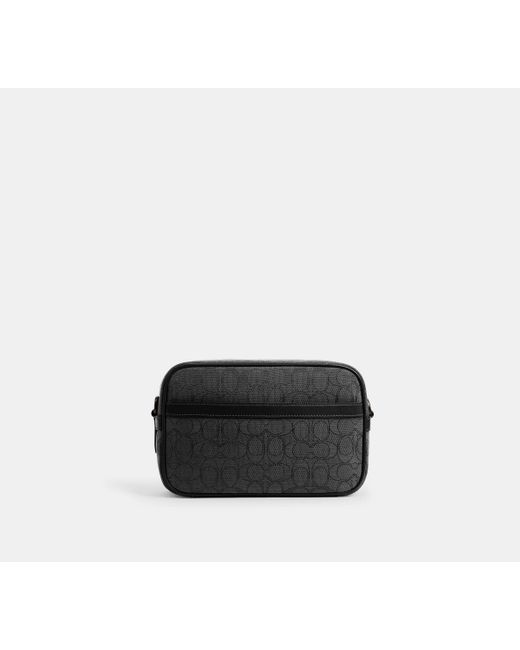 COACH Theo Kameratasche Aus Signature Jacquard in Black für Herren