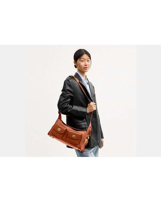 Sac Haversack À Fermeture Turnlock COACH en coloris Black