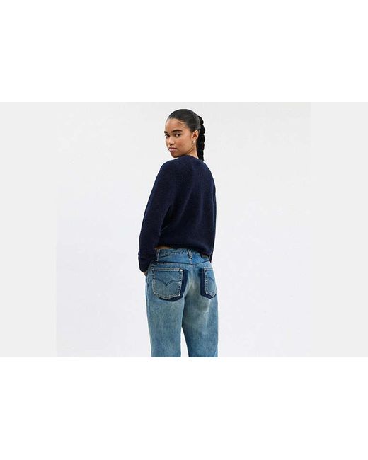 COACH Black Coach Embroidered Crewneck Sweater