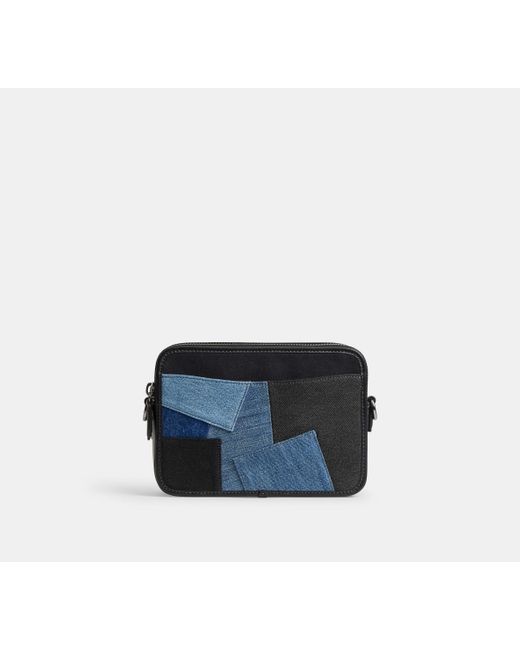 Borsa A Tracolla Charter 24 Con Patchwork di COACH in Black da Uomo
