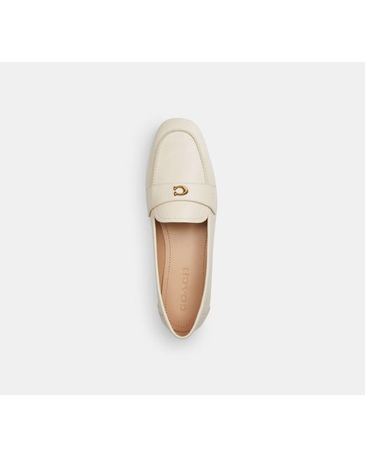 COACH Black Sculpted C Loafer