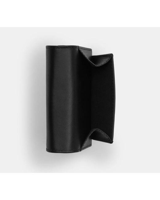 Portamonete A Tre Ante di COACH in Black da Uomo