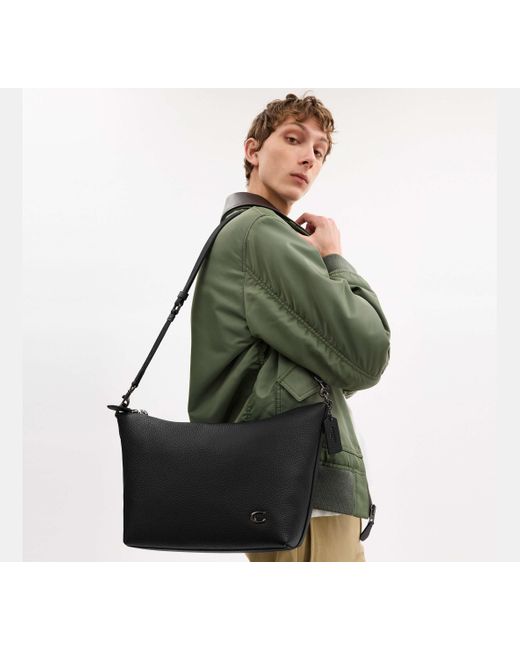 COACH Kuriertasche Mit Reißverschluss Oben in Black für Herren